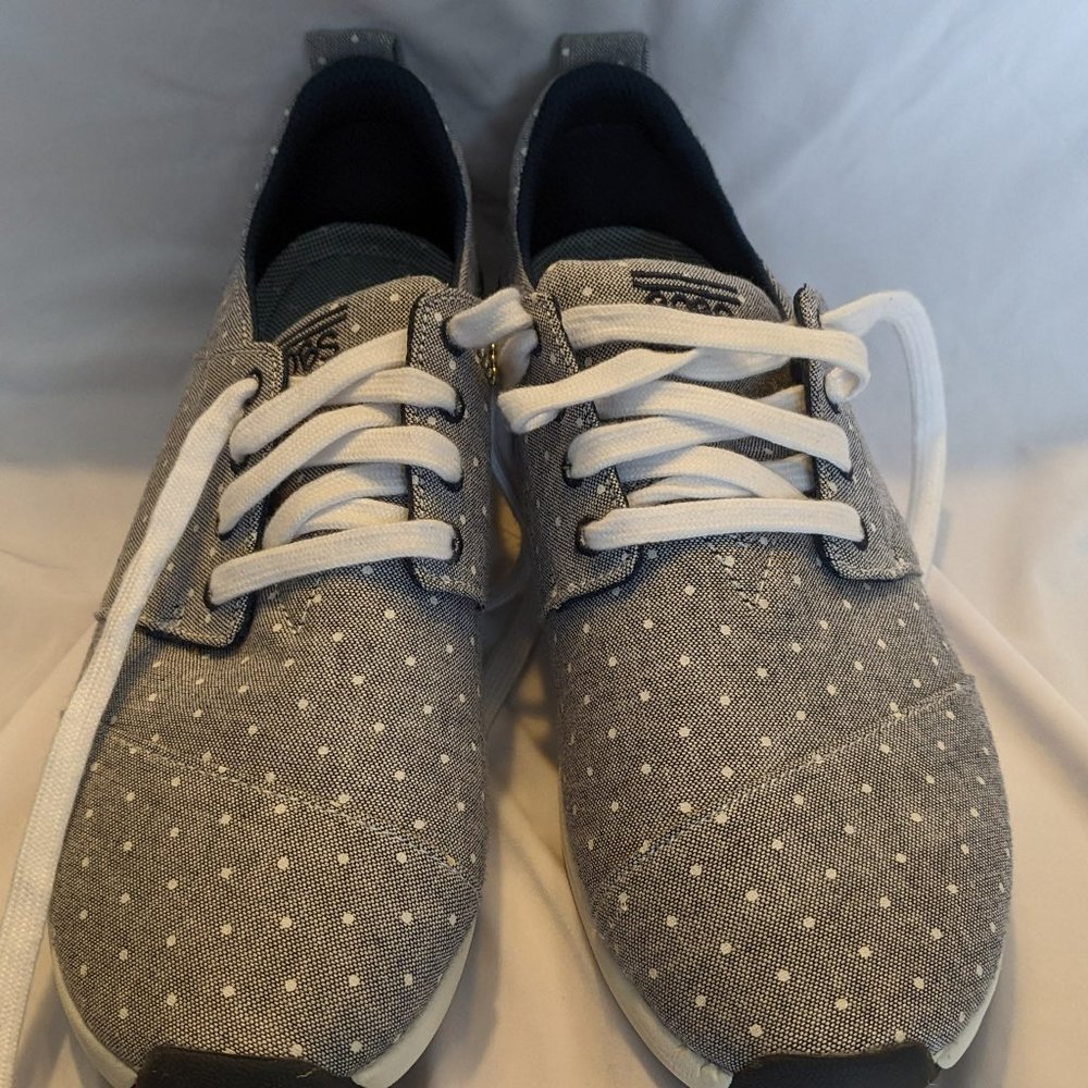 Bobs by Sketchers Phresh Navy Blue Polka Dot Memory Foam